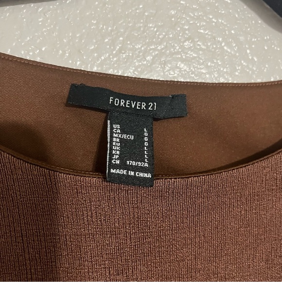 Forever 21 Brown Tank Dress Size Large - Picture 3 of 4